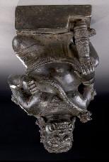 474 Chinese - Tibetan Qing bronze depicting a beast. 9"H x 6.5"W, Circa - 19th 1,500.