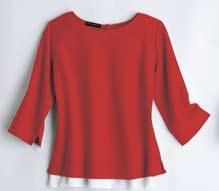 Bridgette Blouse 100% polyester. Female Sizes 2-30* 112572 (15) Red F.