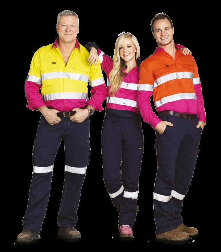 REAL MEN WEAR PINḲ.. WITH BISLEY WORKWEAR Bisley Workwear has seen an opportunity for the Workwear community to give back by sponsoring and supporting the (NBCF).