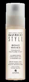 BAMBOO Style Boho Waves Tousled Texture Mist BOHO WAVES TOUSLED TEXTURE MIST is a weightless texturizing mist instantly gives you natural, tousled, justback-from-the-beach waves.
