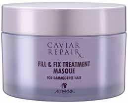CAVIAR REPAIR x Micro-Bead Fix & Fill Treatment Masque A deeply restorative treatment with water-activated microbeads, which release a highly-concentrated dose of Strand-Building Proteins.