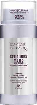 CAVIAR REPAIR x Split Ends Mend A restorative treatment that repairs 93.3% of split ends after just one use.* Mends & seals split ends, repairing 93.