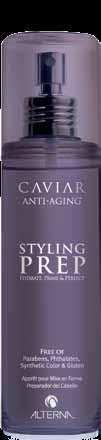 CAVIAR Styling Prep A primer for hair, which provides the perfect pre-style canvas for beautiful, healthy style.