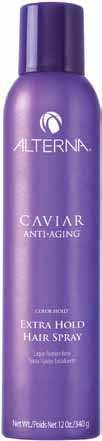 CAVIAR Extra Hold Hair Spray A quick drying ultra-hold hair spray This quick drying aerosol hairspray gives ultra irm control with performance lexibility.