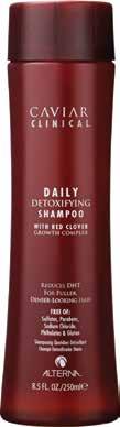 Caviar Clinical Daily Detoxifying Shampoo Step 1 of the Caviar Clinical 3-Part System, this daily, sulfate-free cleansing treatment instantly thickens hair while purifying and protecting the scalp.