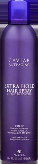 CAVIAR Extra Hold Hair Spray A quick drying ultra-hold hair spray This quick drying aerosol hairspray gives ultra firm control with performance flexibility.