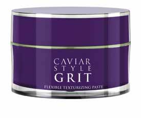 CAVIAR Style Grit Flexible Texturizing Paste A medium hold styling paste that provides shine, creates hi-definition silhouettes, separating layers and providing just the right amount of hold.