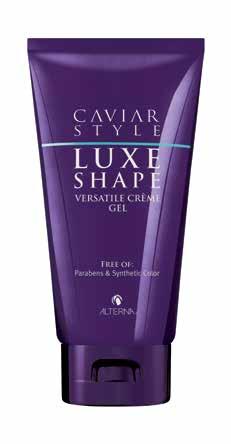 CAVIAR Style Luxe Shape Versatile Crème-Gel A medium hold crème gel that shapes and transforms the hair effortlessly while providing natural shine. WHO IS IT FOR?