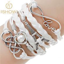 Charm bracelet This charm bracelet is a 2014 new fashion, infinite doubled leather band.