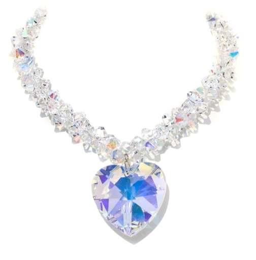 The Titanic & Heart on Torque Necklaces The sparkling necklace is an opulent piece packed