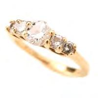 98 Diamond, 14k Yellow Gold Ring. Featuring one round brilliant-cut diamond weighing approximately 0.60 ct., accented by four full-cut diamonds weighing a total of approximately 0.35 cttw.