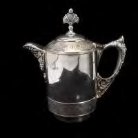 {Dimensions: 11 x 10 x 5 1/2 inches.} (Dent to side.small lining crack.) 475 Sheffield Silver Plate Warwick Vase. England. Circa 1790.