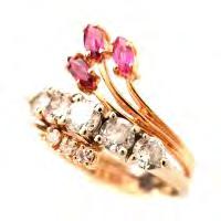 0 dwts} 26 Tourmaline, Diamond, 14k Rose Gold Ring. Featuring one emerald-cut tourmaline weighing approximately 3.15 cts.