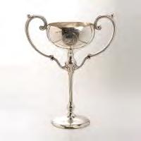 Inscribed "J.W.P. "50". {Dimensions: 2 x 10 x 10 inches.} 482 Shreve 1909 California State Fair Sterling Trophy Urn.