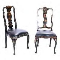 33 x 78 x 24 1/2 inches} 643 Painted Black Spindle Back Chair Late 18th century.