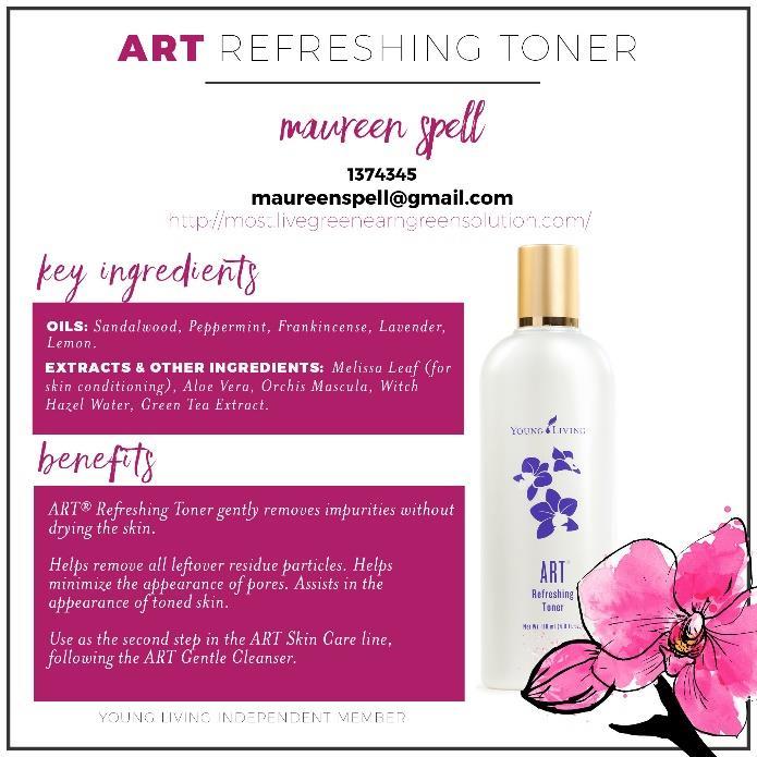For a free consultation, please email maureenspell@gmail.com. Or get started here. *This is the skincare system that I love! The ART Skincare system by Young Living.