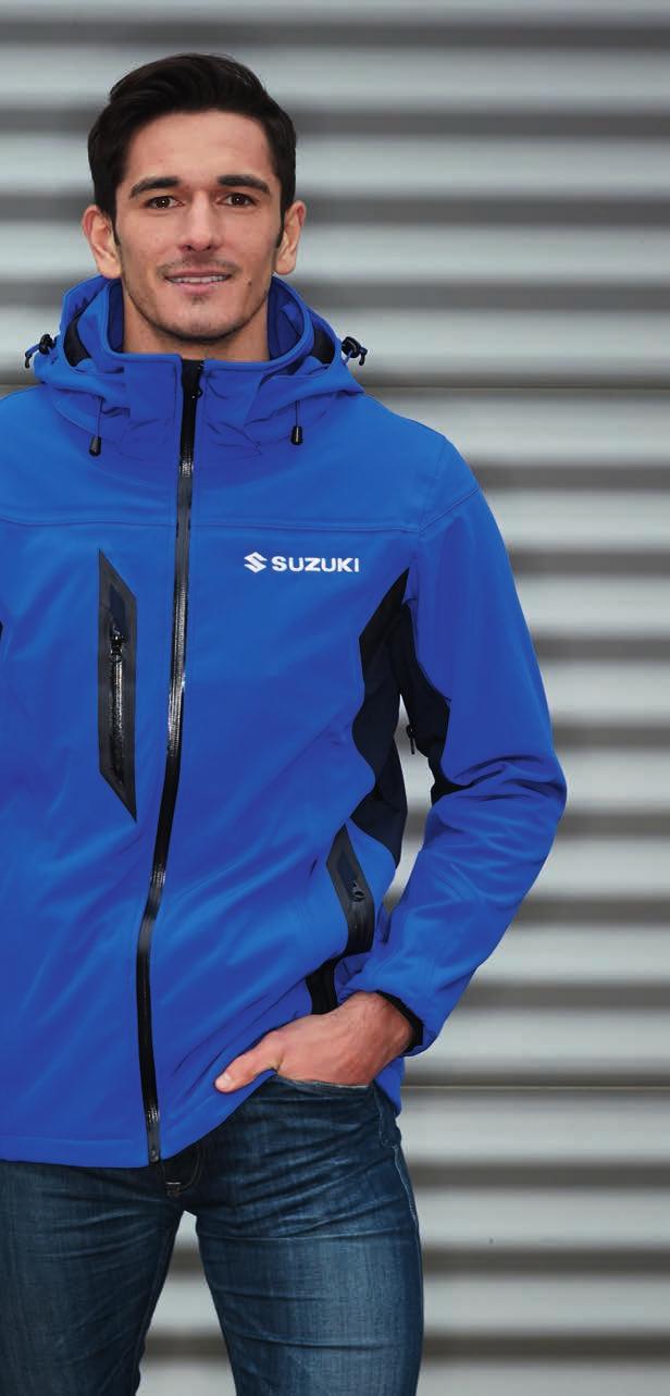 04 TEAM BLUE High-quality materials, tough and well-crafted and always comfortable to wear that s the philosophy behind Suzuki Teamwear Blue.