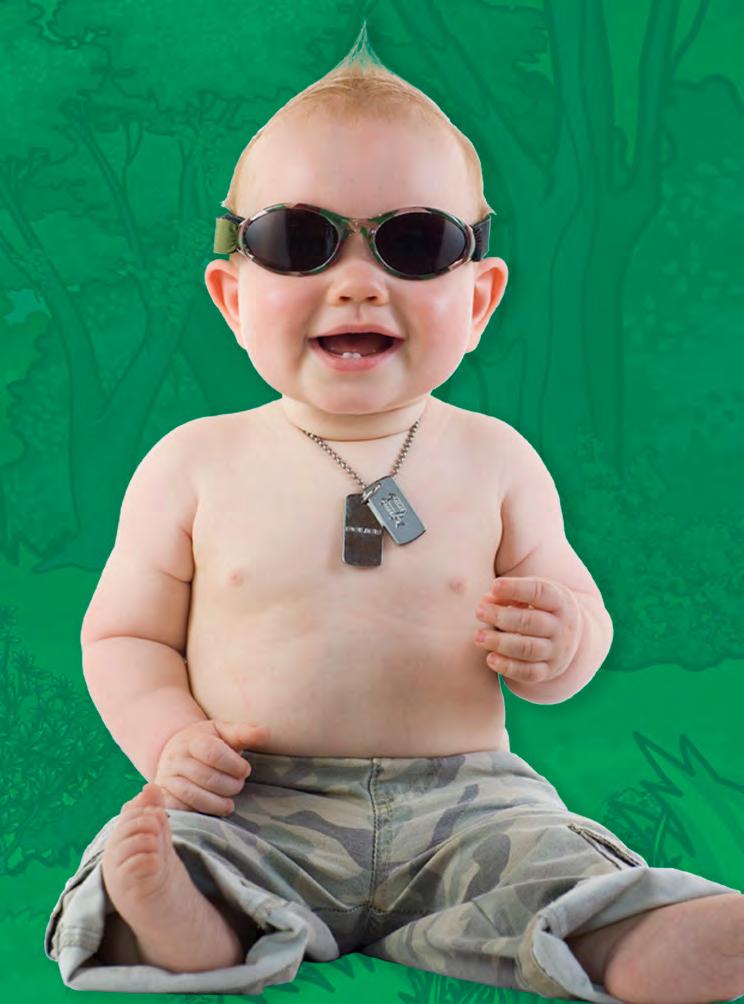 4 See No Glare Model is wearing: Bubzee Sunglasses in Jungle Green Camo BANZ COLLECTION See No Glare Light and durable, bright and colourful, fitted yet flexible, BANZ
