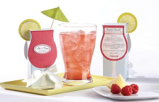Main Squeeze Lemonade Mix (Set of 6) Tropical design favor comes in DIY kit with simple assembly.