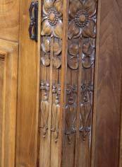 panel door cupboard flanked