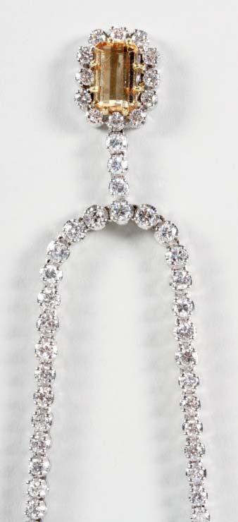 5 carats) Realised 2,400 67 Ladies diamond and sapphire bracelet in 14 carat white gold, box clasp and safety clasp,
