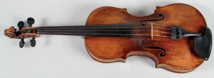Mittenwald, Germany, dated 1771, The violin body has been lengthened on the upper bouts by