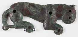 112. Feline-shaped pectoral ornament. Bronze. 6 th 5 th century BCE. MUAM no. 2015.2.39; Sackler no.