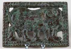 The Xiongnu Period in Northern China 218a. Buckle plaque with standing ox (pair with 218b).