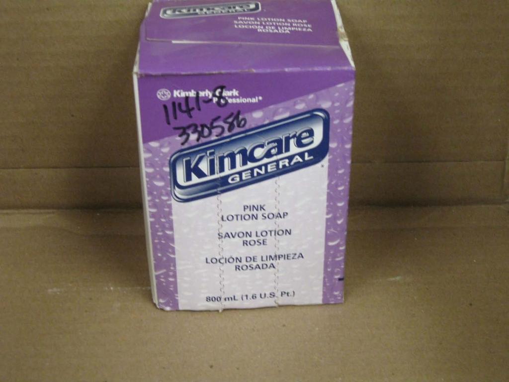 Chemical Name: Kimcare General Pink Lotion Soap Manufacturer: Kimberly Clark