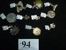 PENDANTS, COUGER HEAD, FRENCH COIN, SYMBOL, SPIDERS WEB,