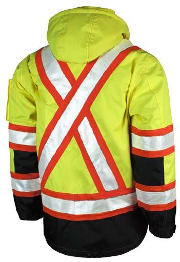 3M Scotchlite Reflective Material with 4 contrast backing Multi-pocket (shell and liner) including