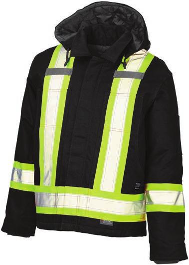 36 s457 cotton duck safety jacket SAFETY Warmth on site The Cotton Duck Safety Jacket from Work King Safety is made from 100% premium cotton duck and includes a