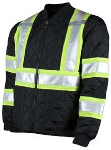 37 s432 Quilted safety jacket simple, warm, durable The Quilted Safety