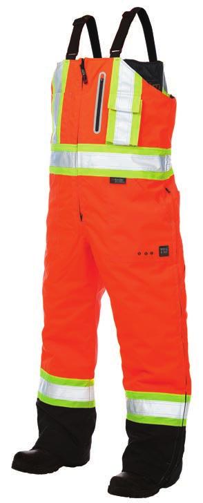 Safety Overall from Work King Safety includes ankle to hip Vislon zippers and adjustable