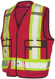 Seen, Be safe The Work King Safety Surveyor Safety Vest offers the