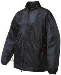 The shell, which includes a hood, is made from 600D poly oxford waterproof and breathable fabric, offering 5000/5000