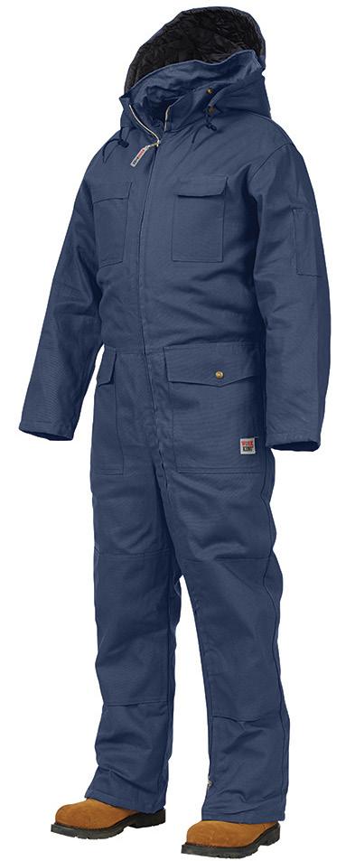 78 7760 Deluxe insulated coverall workwear Full Coverage on site The Work King Deluxe Insulated Coverall is made from 100% premium cotton duck