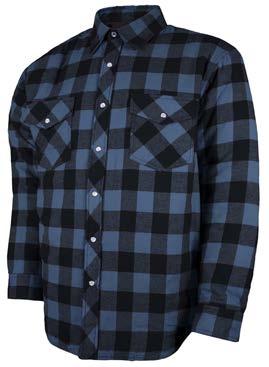 Available in extended sizes, this shirt includes a quilted 5 oz polyester lining and insulation.