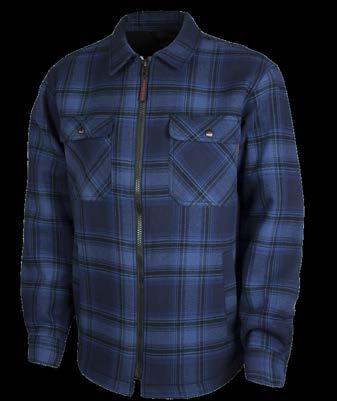 82 WS071 ZIP FRONT bonded FLANNEL jac shirt workwear Style and