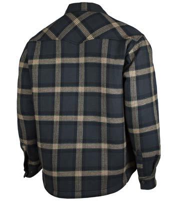 to 100% polyester solar fleece, the Zip Front Bonded Flannel Jac