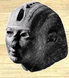 32 [26]. Fig.32 Osorkon II wearing a Khat Headdress [26].