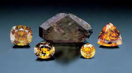 Dholakia loaned several of the sillimanites to GIA for examination, and the three largest stones (49.29, 25.05, and 21.