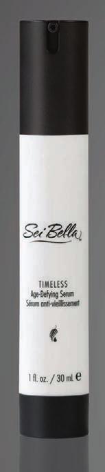 TURN BACK the hands of time Sei Bella Timeless Age-Defying Serum is unlike any other skin treatment on the market.