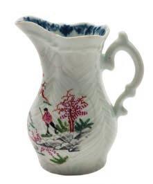 605 A First Period Worcester baluster vase with waisted neck, finely painted in the Meissen manner with a floral bouquet and scattered sprigs, circa 1758, 16 cm. high.