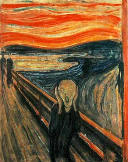 The Norwegian artist Edvard Munch s painting The Scream was painted in 1893 during a unique transitional period in art history.