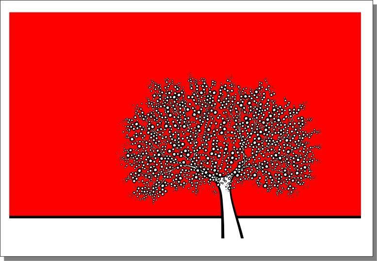 Title: Red Tree Series: Tree Series Size: A1-84 x 61cm (33 x 24inches) Year: 2012 Code: G0003 Edition: 147 Outside Hout Bay Manor hotel is a Jacaranda tree.