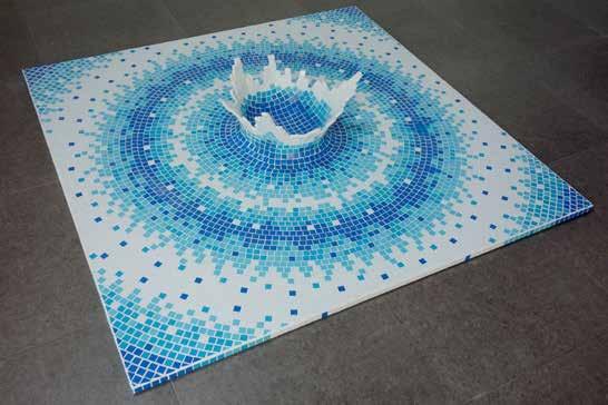 Deep Blue 2013 mosaic glass paste,
