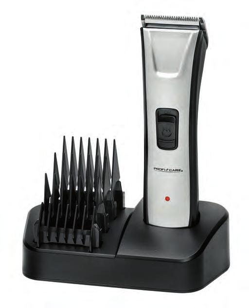 Incl. 8 accessories: charging station/stand, charging adapter, cleaning brush, 5 comb attachments > > Power supply (power supply unit): 100 240 V,