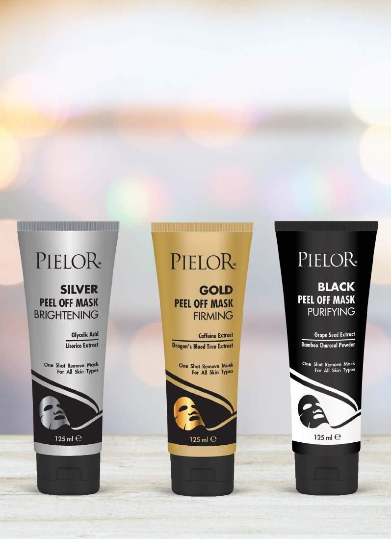 Peel off Masks 200ml GOLD PEEL OFF MASK Pielor Firming Peel Off Gold Mask, enriched with Caffeine Extract and Dragon s Blood Tree Extract, helps to firm