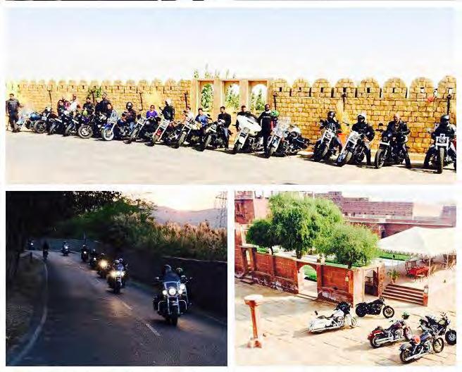 HARLEY-DAVIDSON MEDIA RIDE The Harley Davidson media ride was planned for the key media personnel to ride on an unexplored route of India along with the India launch of the 1200 Custom Sportster bike.